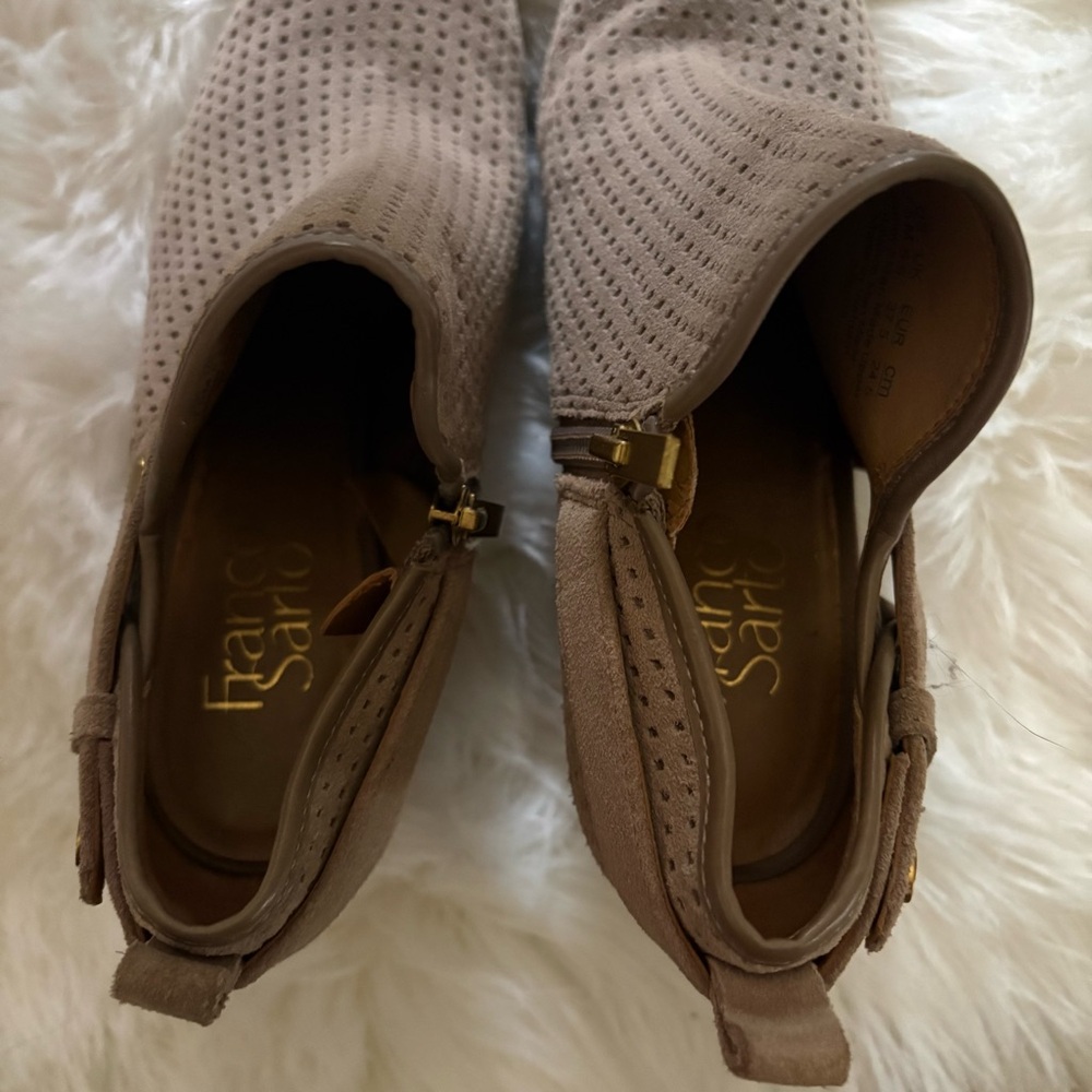 Franco Sarto Boots Dakota Leather Suede Booties Women’s Size 7.5 - Picture 5 of 8